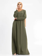Khaki Inigo Abaya