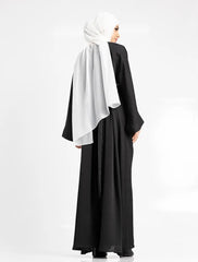 Black Silky Abaya