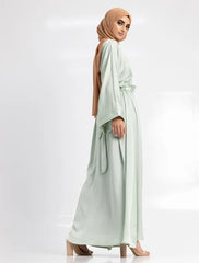 Mint Silky Abaya