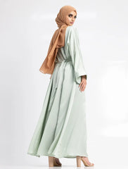 Mint Silky Abaya