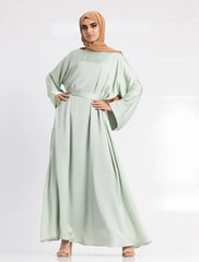 Mint Silky Abaya