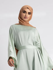 Mint Silky Abaya