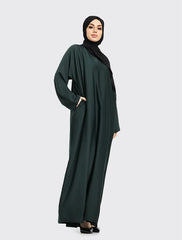 Bottle Green Basic Abaya