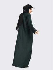 Bottle Green Basic Abaya