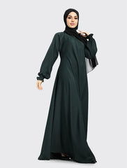 Bottle Green Zoya Abaya