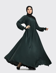 Bottle Green Zoya Abaya