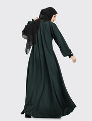 Bottle Green Zoya Abaya