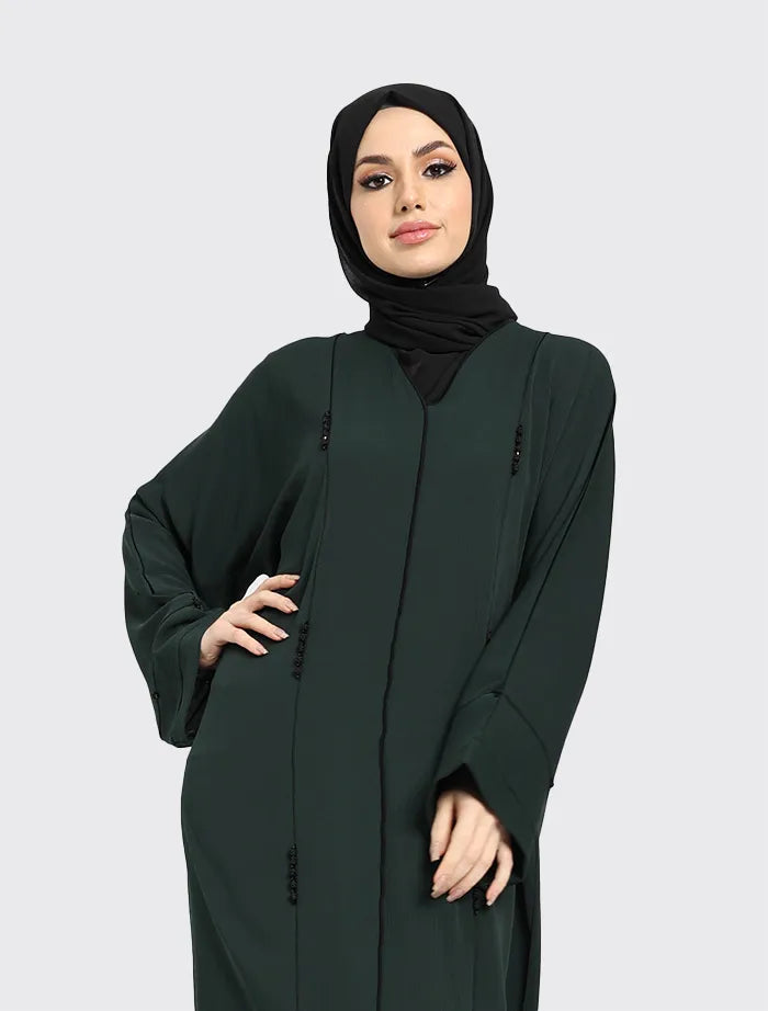Bottle Green Zoya Abaya