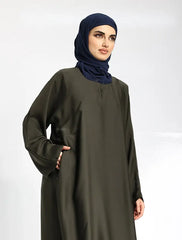 Khaki Basic Abaya