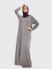 Mid Grey Inigo Abaya
