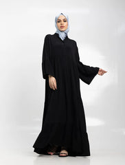 Black Layered Maxi Shirt