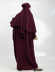 Plum Khimar Abaya