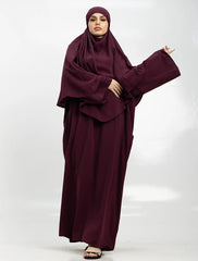 Plum Khimar Abaya