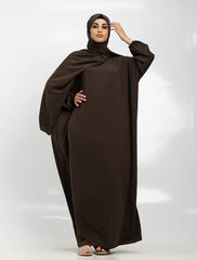 Brown Instant Hijab Abaya