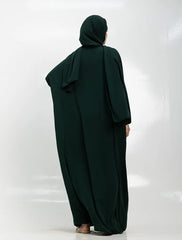 Green Instant Hijab Abaya