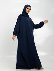 Navy Instant Hijab Abaya