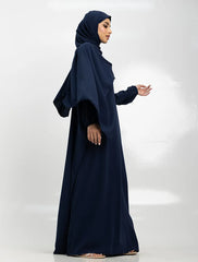 Navy Instant Hijab Abaya