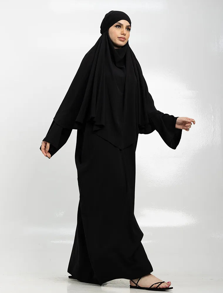 Black Khimar Abaya