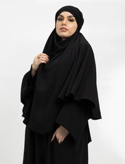 Black Khimar Abaya