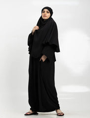 Black Khimar Abaya