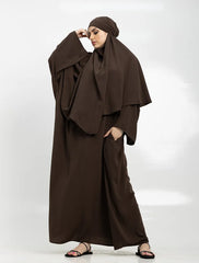 Brown Khimar Abaya