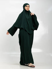 Green Khimar Abaya