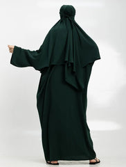 Green Khimar Abaya