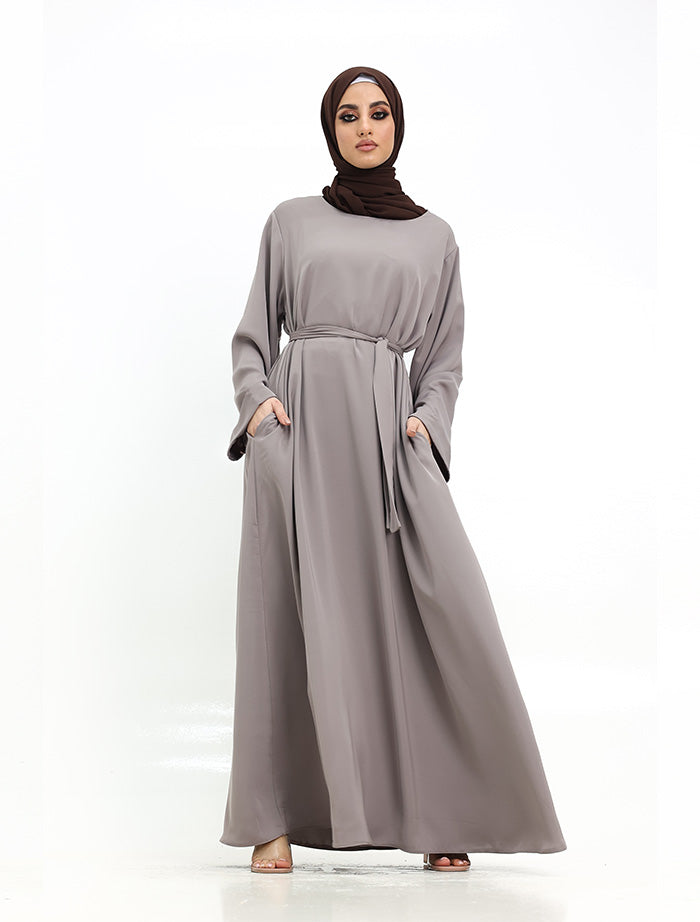 Stone Cuff Plain Abaya