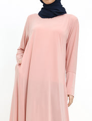 Peach Inigo Abaya