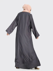 Grey Basic Abaya