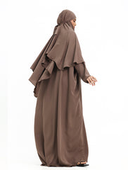 Mocha Khimar Abaya