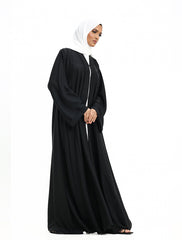 Black Paneled Kimono