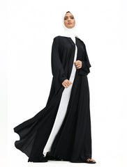 Black Paneled Kimono