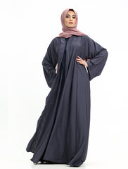 Grey Paneled Kimono