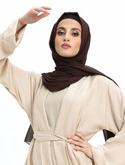 Beige Simple Kimono