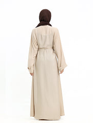 Beige Simple Kimono