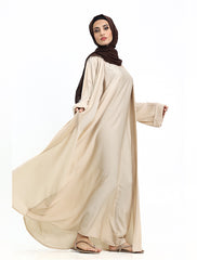Beige Simple Kimono