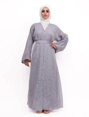 Grey Organza Kimono