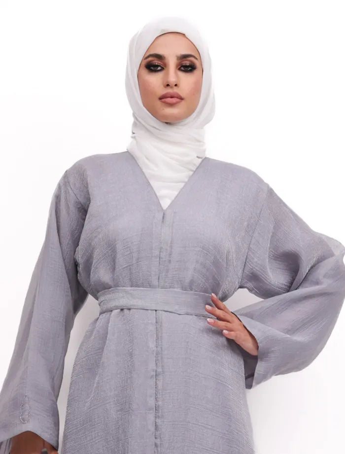 Grey Organza Kimono