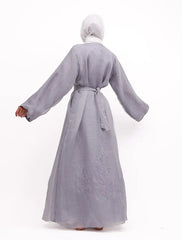 Grey Organza Kimono