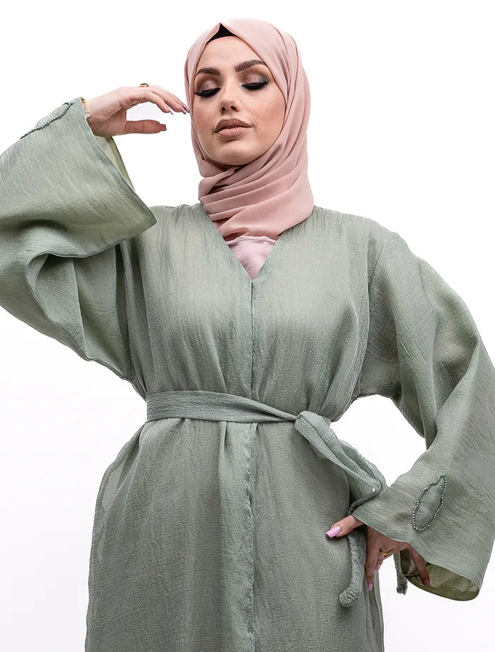 Sage Organza Kimono