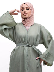 Sage Organza Kimono