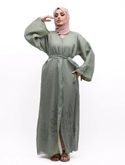 Sage Organza Kimono