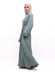 Mint Cuff Plain Abaya