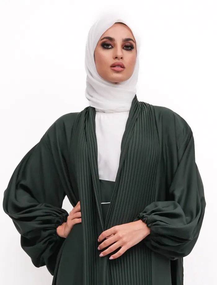 Green Wrap Saree Kimono