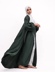 Green Wrap Saree Kimono