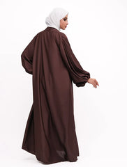 Chocolate Wrap Saree Kimono