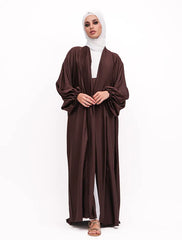 Chocolate Wrap Saree Kimono
