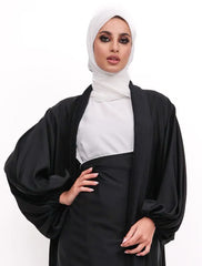 Black Wrap Saree Kimono