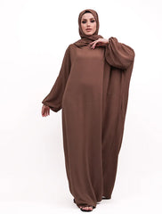 Mocha Instant Hoody Hijab Abaya